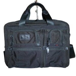 TUMI Alpha T-Pass 26145DH Travel Bag Laptop Briefcase Luggage Black Ballistic Ny
